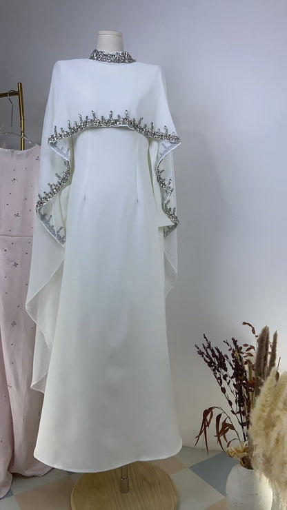 Muslim fringed dress robe