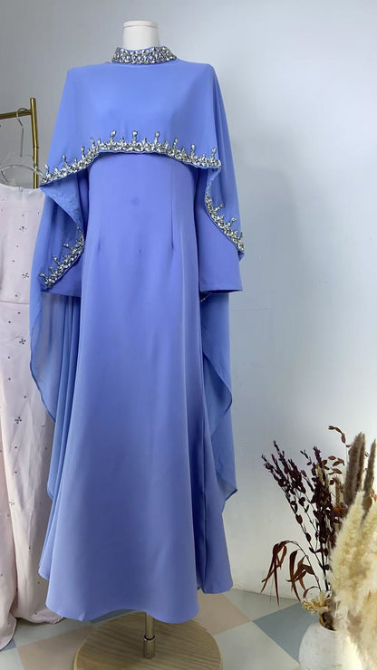 Muslim fringed dress robe