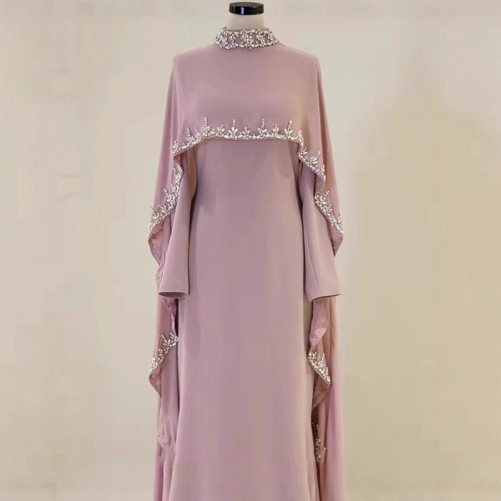 Muslim fringed dress robe