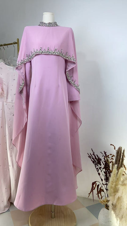 Muslim fringed dress robe