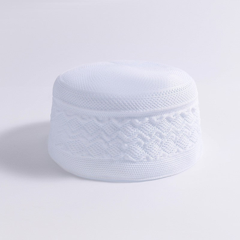 Muslim Prayer Hat Cotton Flat Top Cap