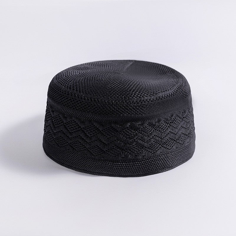 Muslim Prayer Hat Cotton Flat Top Cap
