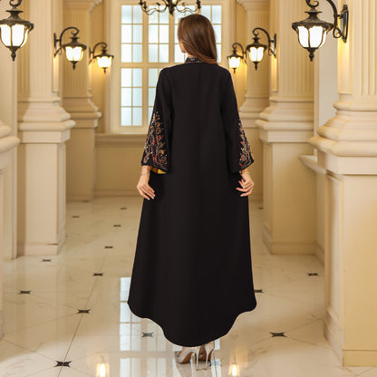 Muslim Women's Embroidered Abaya Dress