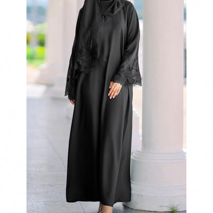Muslim Women's Long Robe with Headscarf