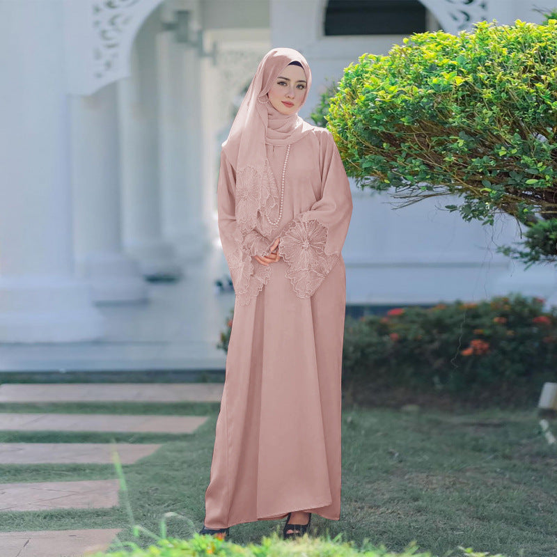Muslim Women's Long Robe with Headscarf