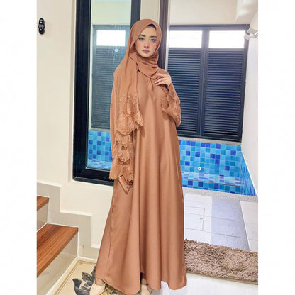 Muslim Women's Long Robe with Headscarf