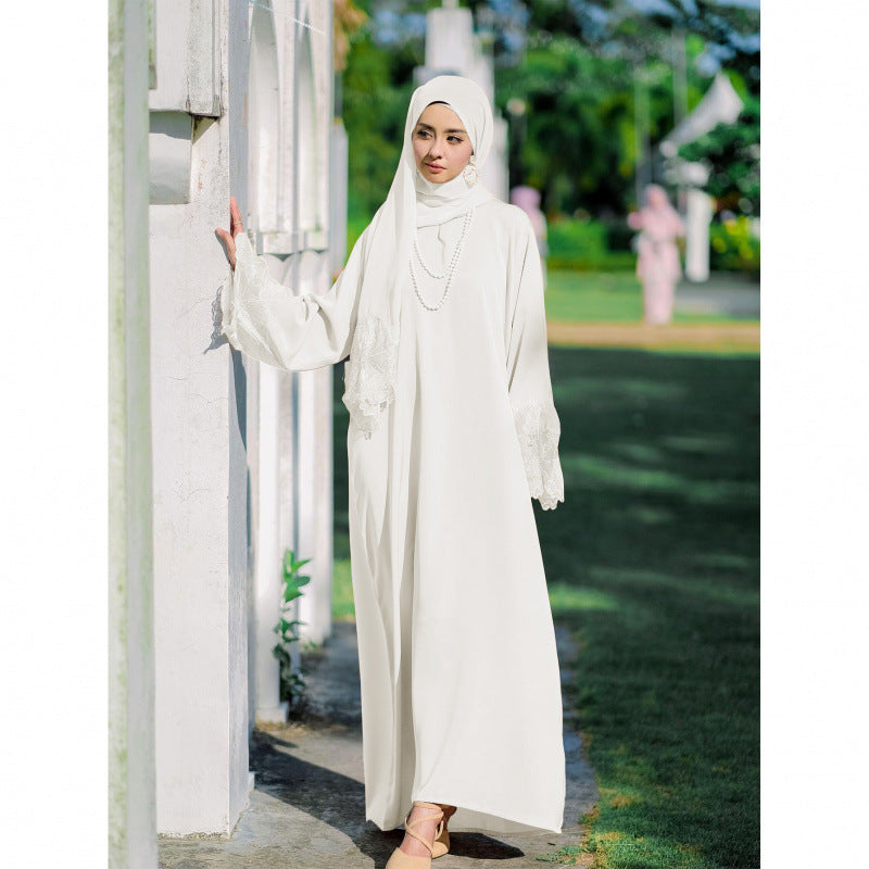 Muslim Women's Long Robe with Headscarf