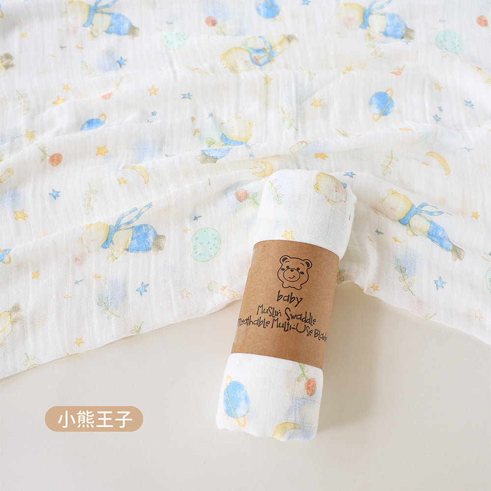 Muslin Bamboo Cotton Swaddle Blanket Newborn Wrap