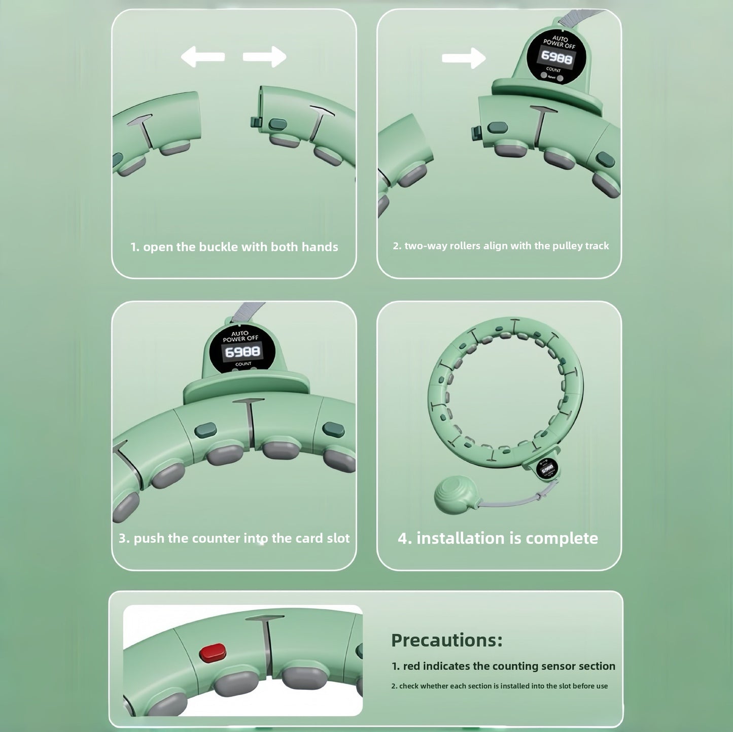 Mute smart hula hoop