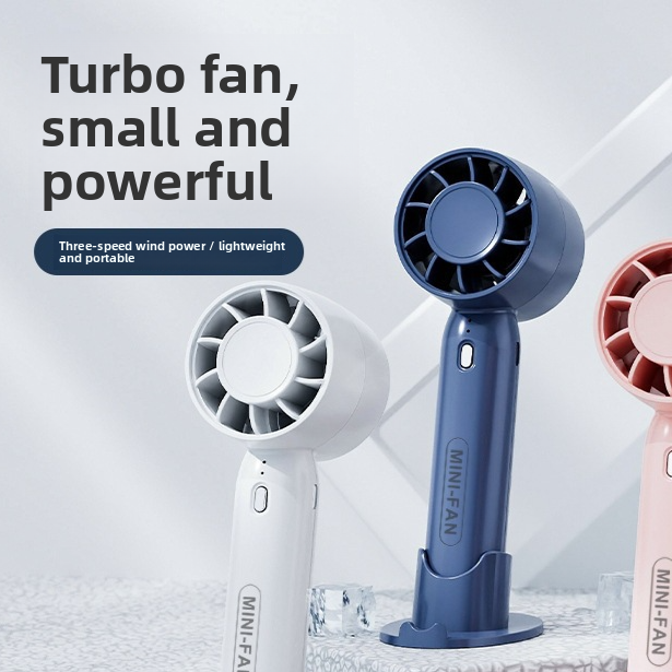 N607 Foldable Turbo Handheld Mini Fan USB Rechargeable