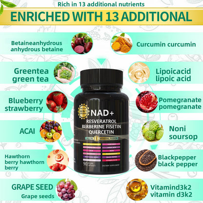 NAD+ Berberine Dietary Supplement Capsules