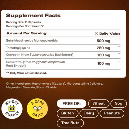 NAD+ Dietary Supplement Capsules