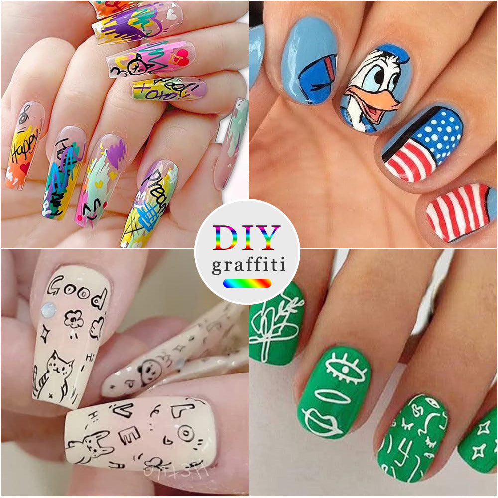 Nail Art Graffiti Pen Set