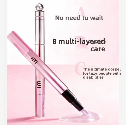 Nail art pen - 7-in-1 cat-eye nail polish glue for constructing nail polish base and top coat