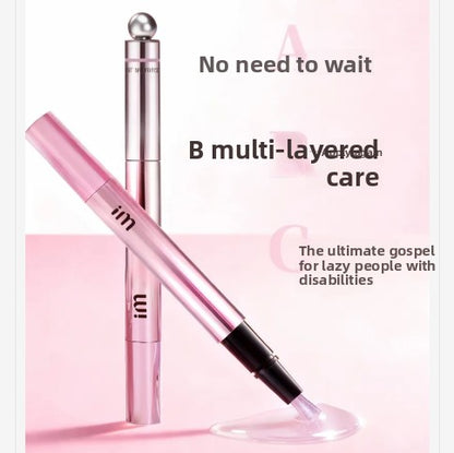 Nail art pen - 7-in-1 cat-eye nail polish glue for constructing nail polish base and top coat