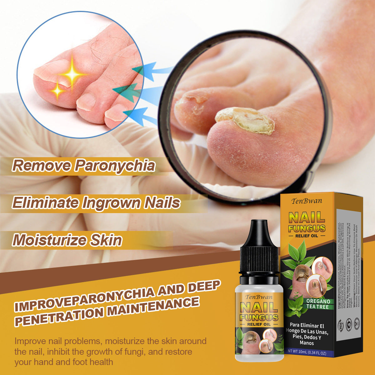 Nail Brightening Moisturizing Solution
