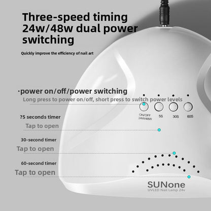 Nail lighting therapy machine