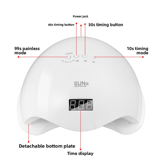Nail machine phototherapy lamp