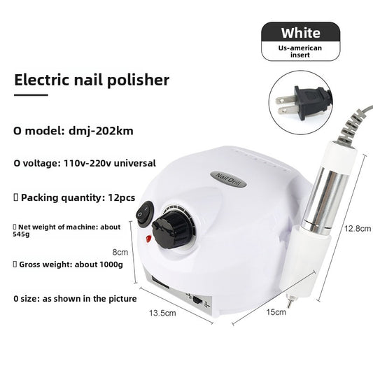 Nail polish grinding machine