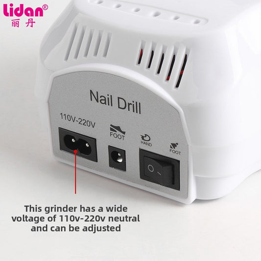 Nail polish grinding machine