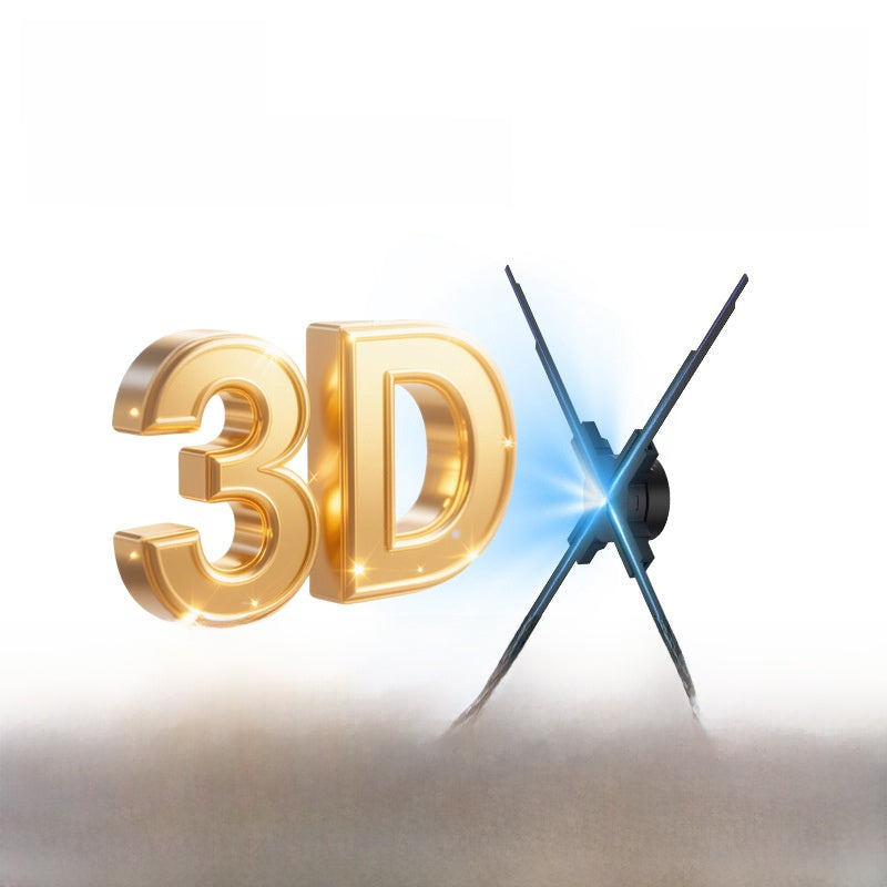 Naked Eye 3D Holographic Fan Advertising Machine