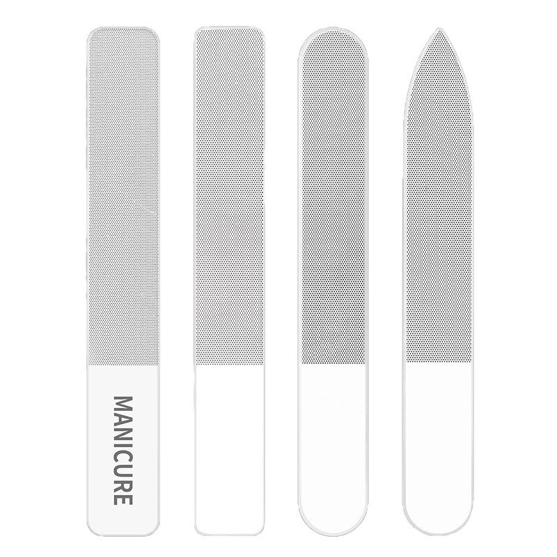 Nano-glass nail file for nail shaping