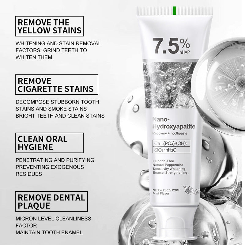 Nano Hydroxyapatite Fluoride-Free Toothpaste