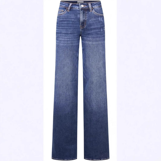 Narrow Wide-leg Staggered Pants