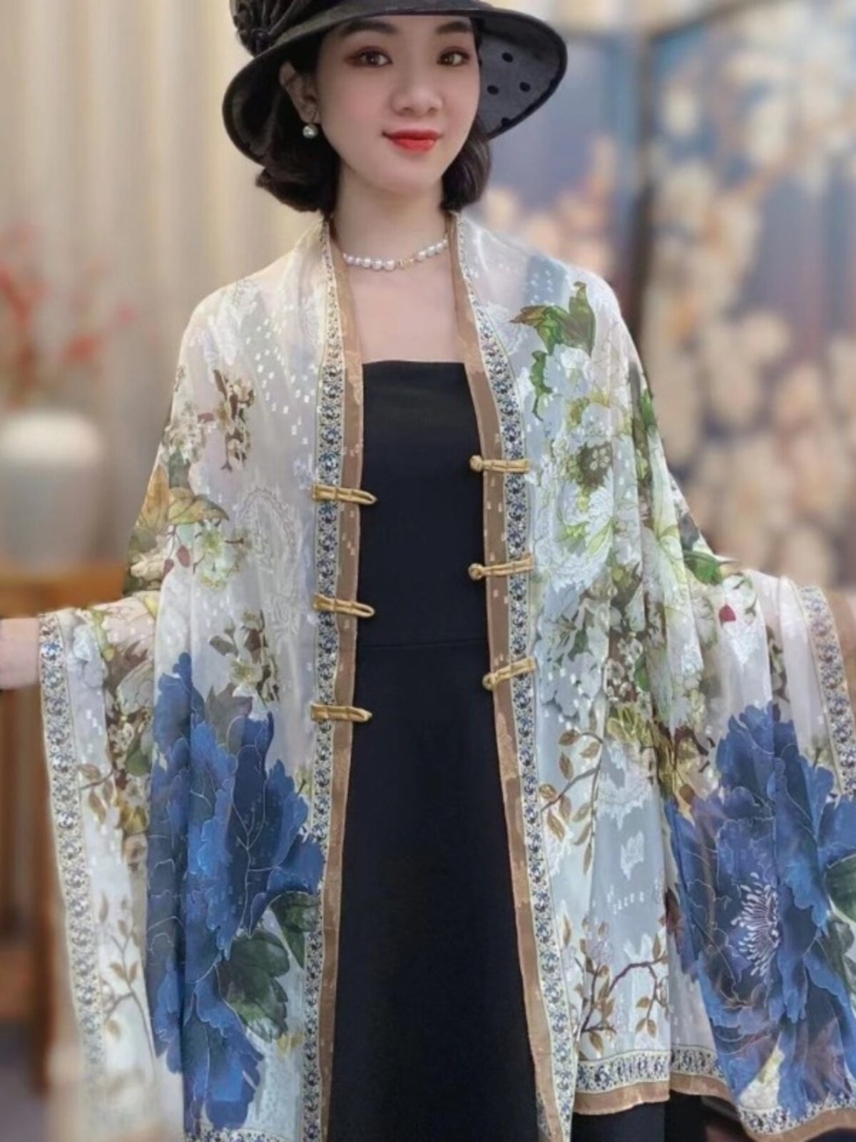 National Style Silk Scarf