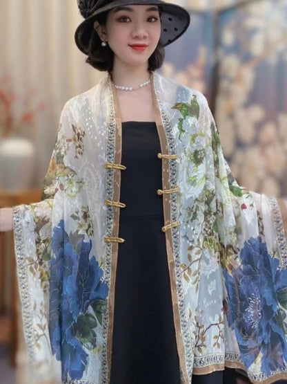 National Style Silk Scarf