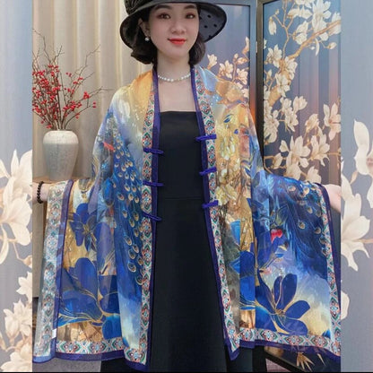 National Style Silk Scarf