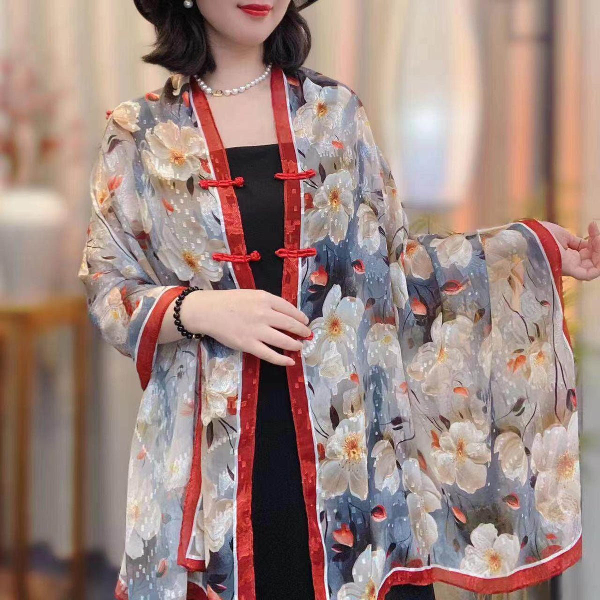 National Style Silk Scarf