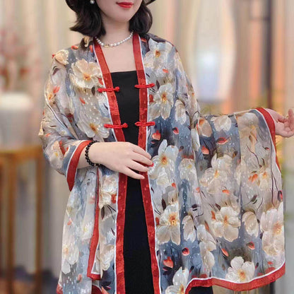 National Style Silk Scarf