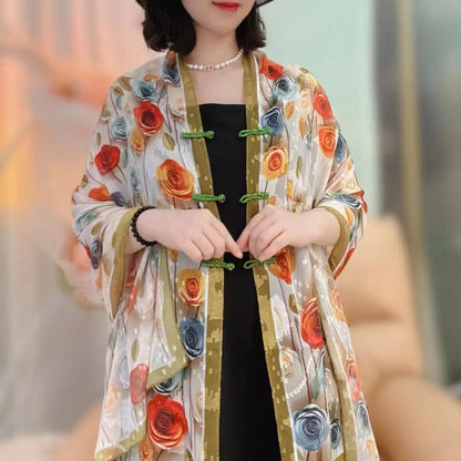 National Style Silk Scarf