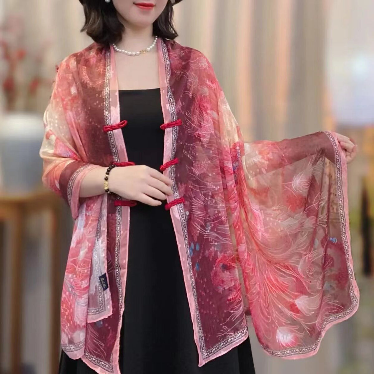National Style Silk Scarf