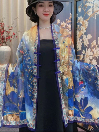 National Style Silk Scarf