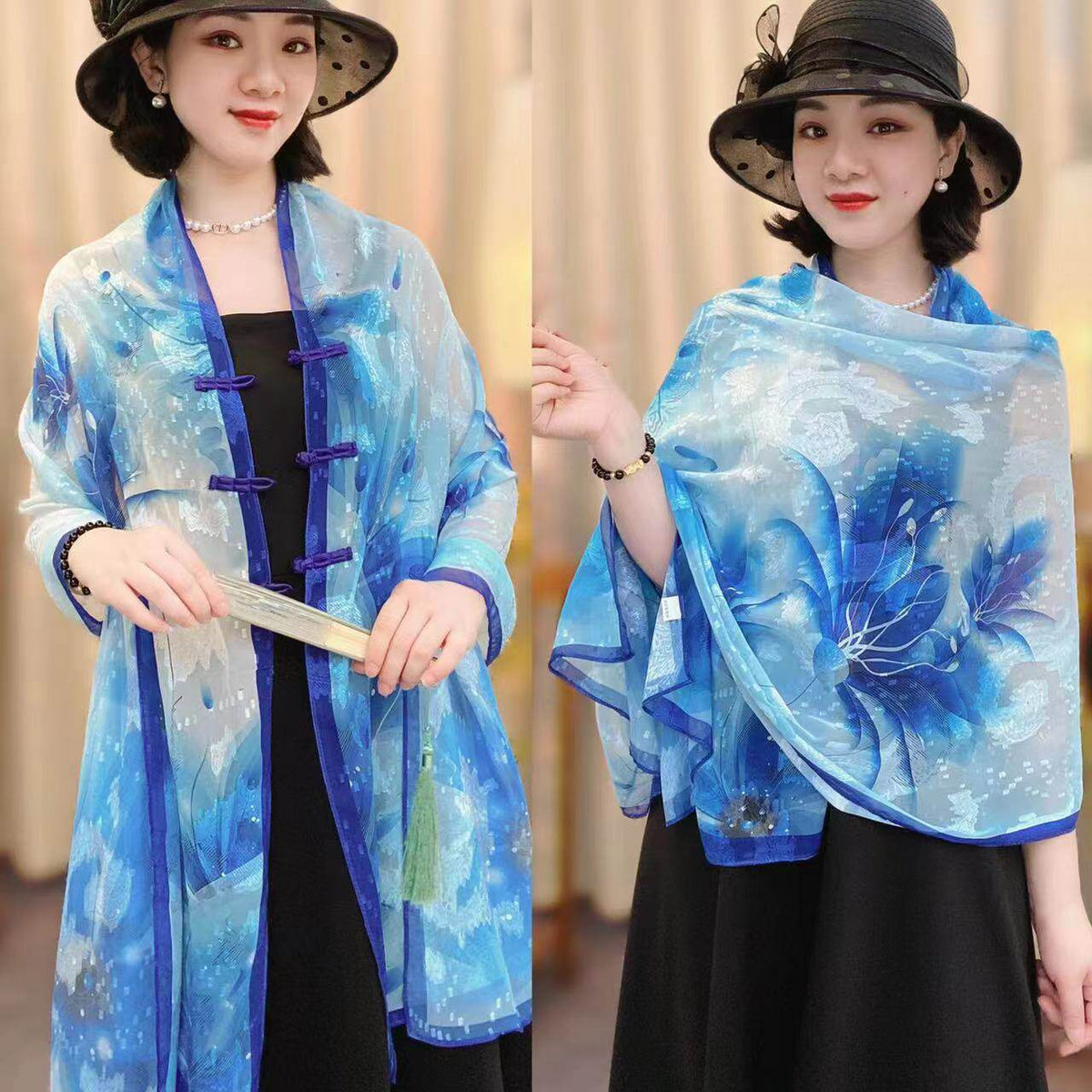National Style Silk Scarf