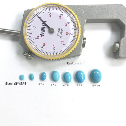 Natural American Sleeping Beauty Turquoise Oval Cabochons