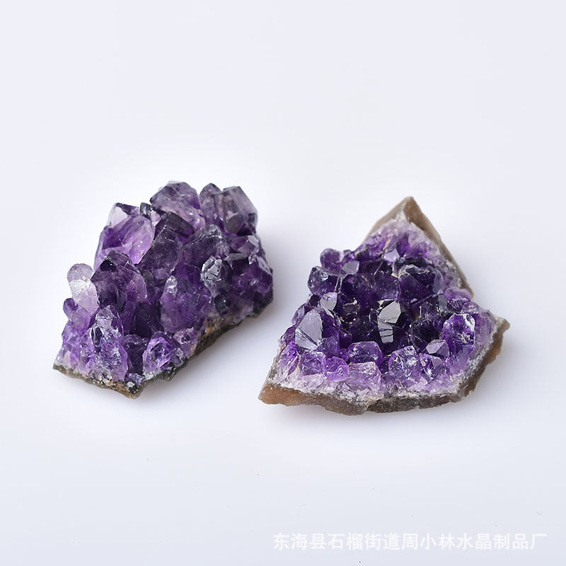 Natural Amethyst Crystal Cluster Decor