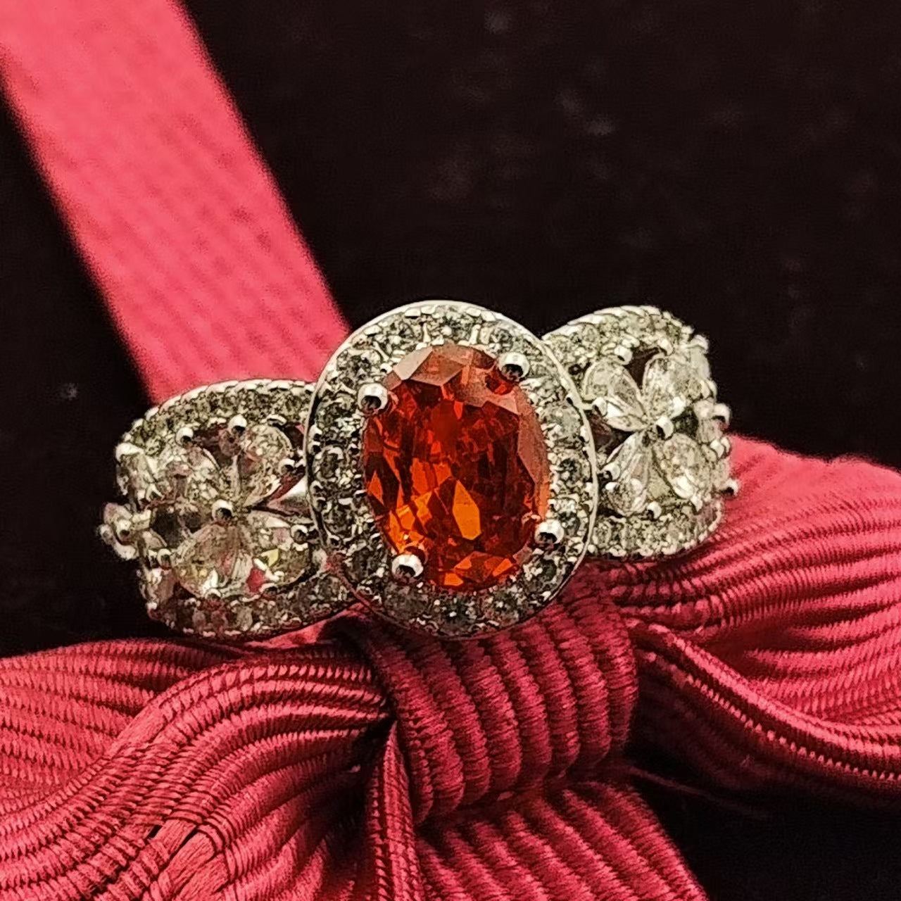 Natural amethyst ring
