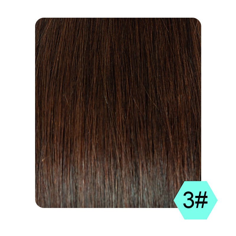 Natural and seamless hair extension wig
