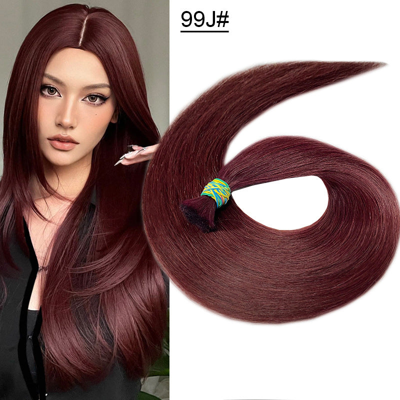 Natural and seamless hair extension wig