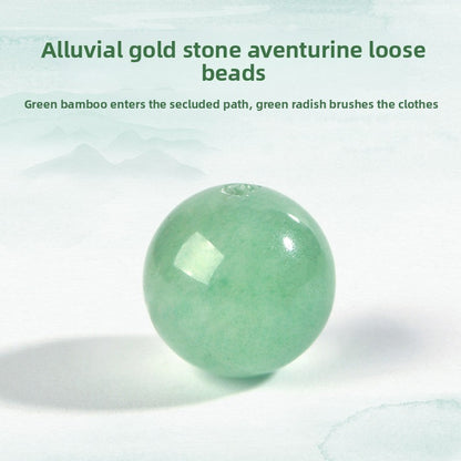 Natural Aventurine Loose Beads for Jewelry Making