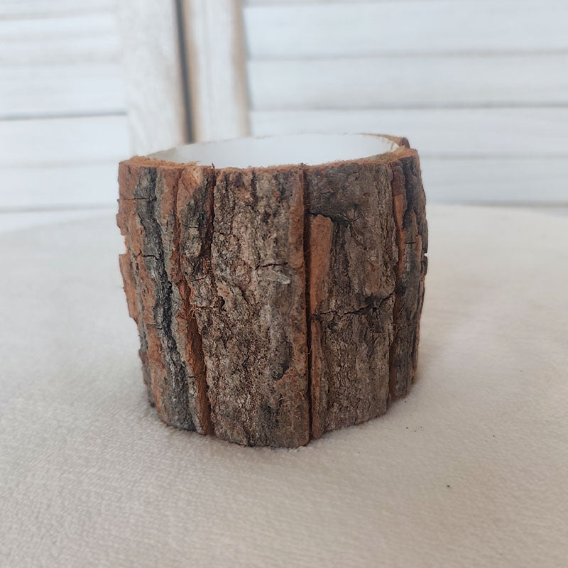 Natural Bark Flower Pot