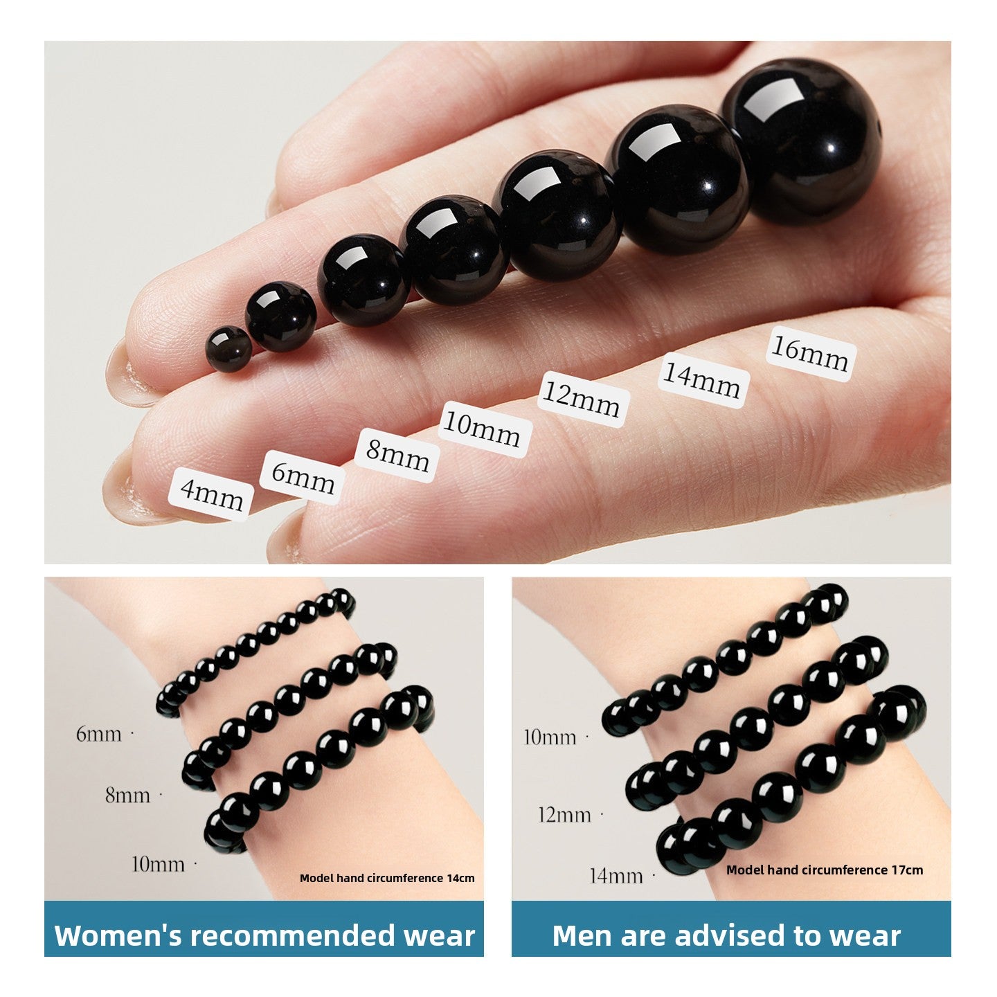 Natural Black Obsidian Loose Beads