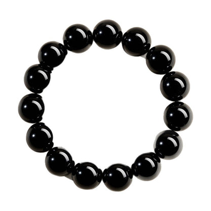 Natural Black Obsidian Loose Beads