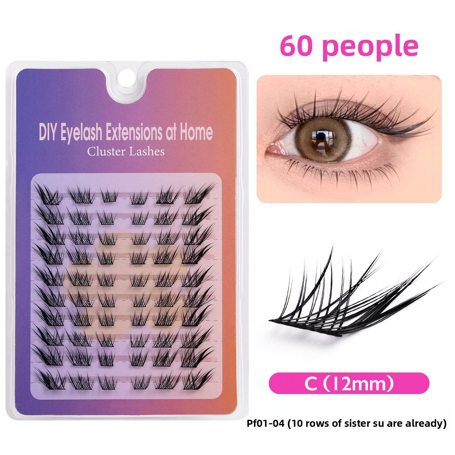 Natural Black Stem False Eyelashes