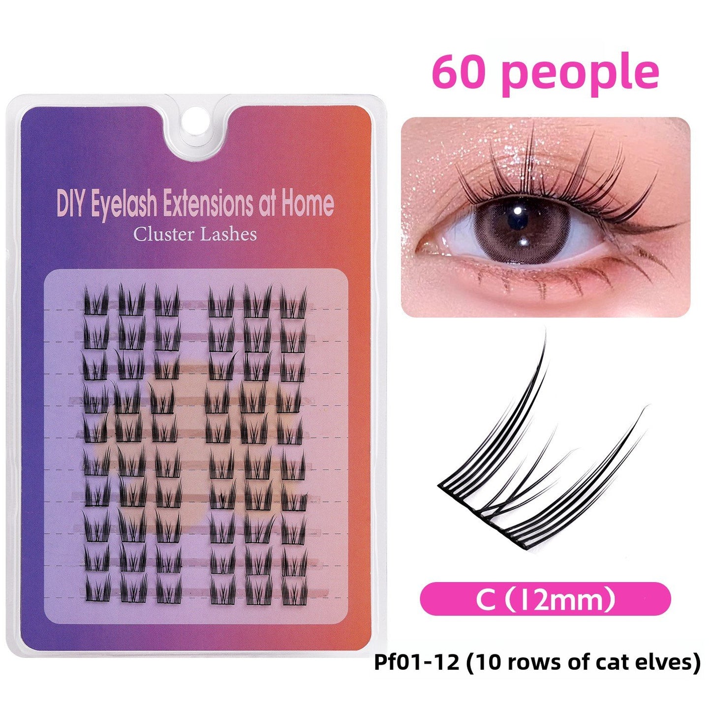 Natural Black Stem False Eyelashes