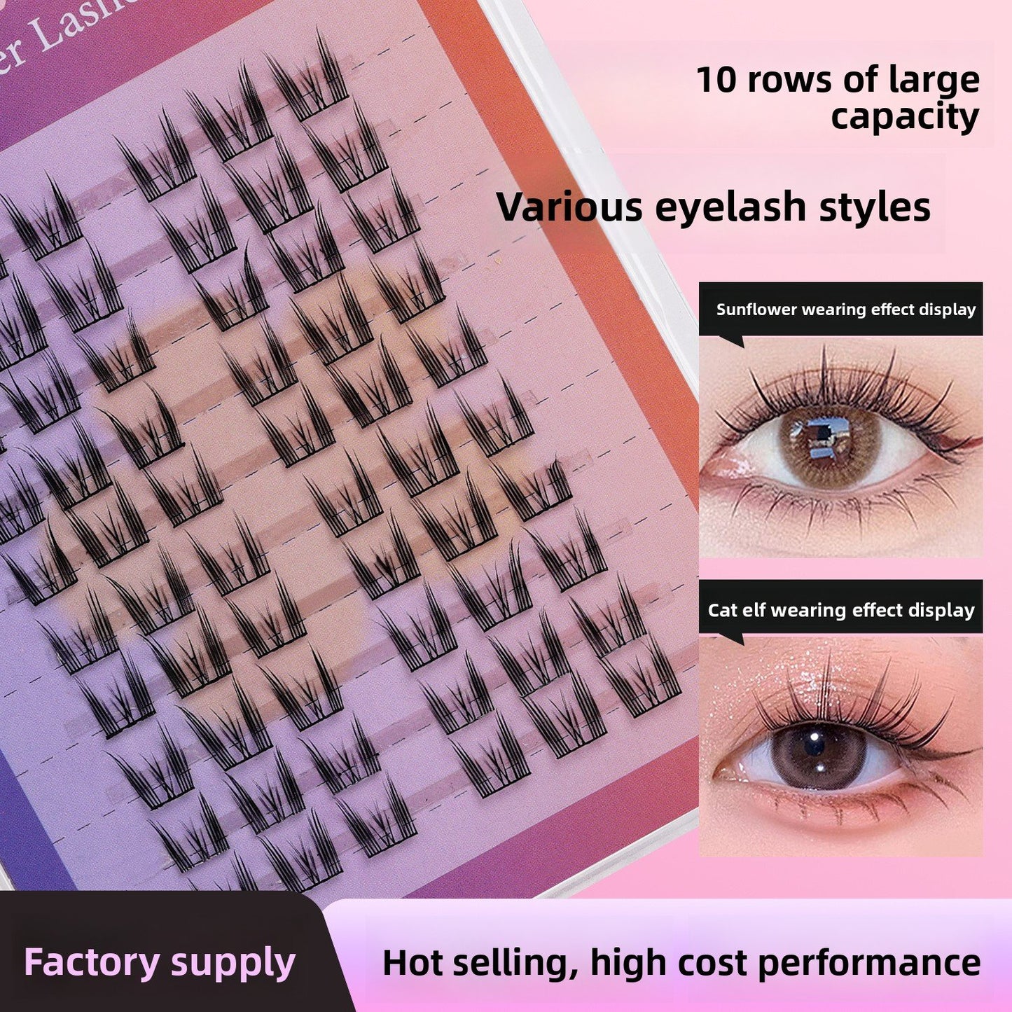 Natural Black Stem False Eyelashes