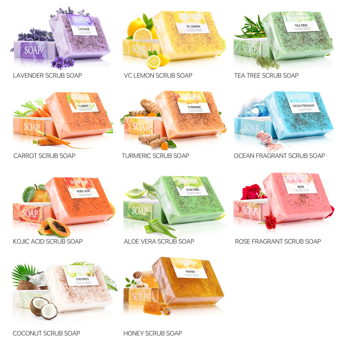 Natural Botanical Scrub Soap